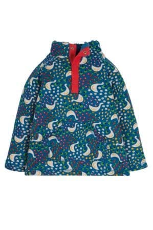 Frugi Blue Springtime Geese Snuggle Fleece