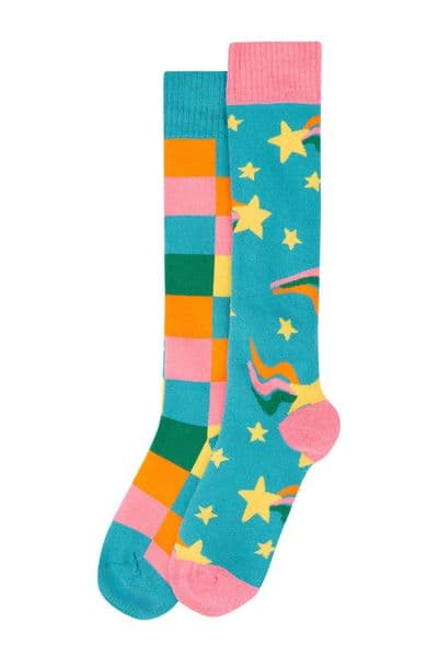 Frugi Brilliant Boot Socks Rainbow 2 pack