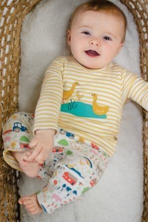 Frugi Bumblebee Breton Poppet 2-in-1 Body