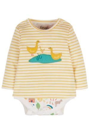 Frugi Bumblebee Breton Poppet 2-in-1 Body