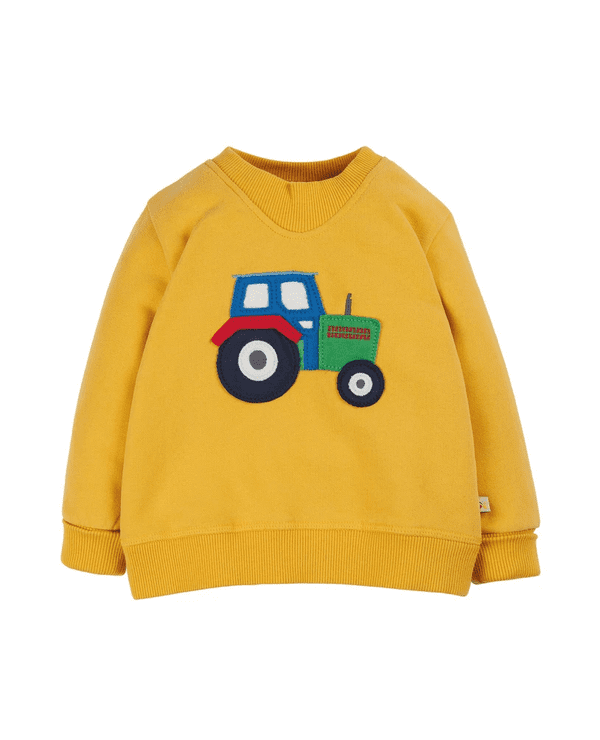 Frugi Bumblebee Tractor Easy on Jumper