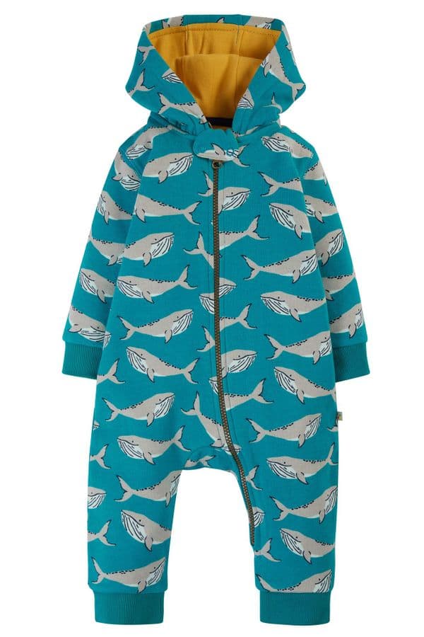 Frugi Camper Whales Switch Snuggle Suit