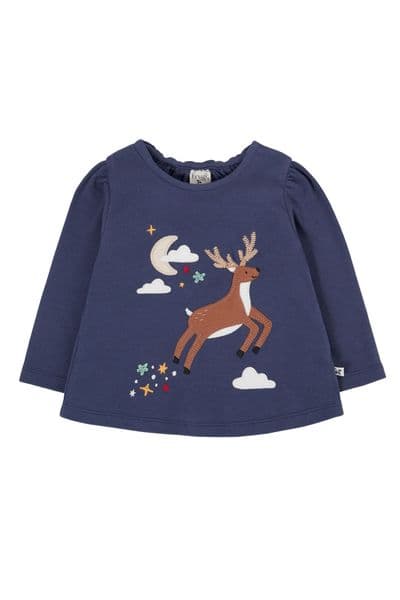 Frugi Caribou Caris Applique Top