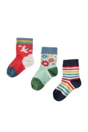 Frugi Dala Horse Little Sock Multipack