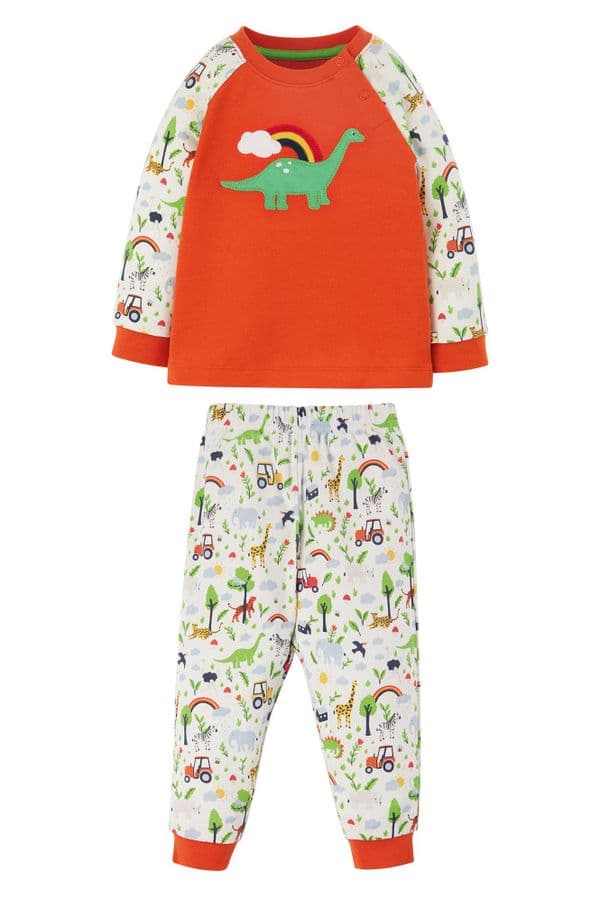 Frugi Dino Frugi Farm Jamie Jim Jams