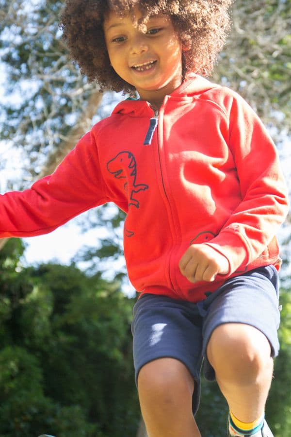 Frugi Dinos Luka Switch Zip Up Hoody