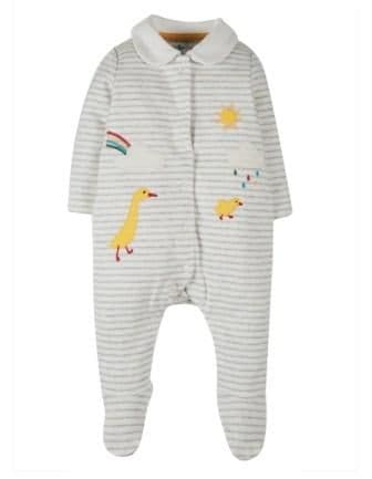 Frugi Ducks Collared Babygrow
