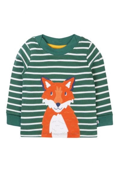 Frugi Easy on Top Holly Green Breton Fox Top
