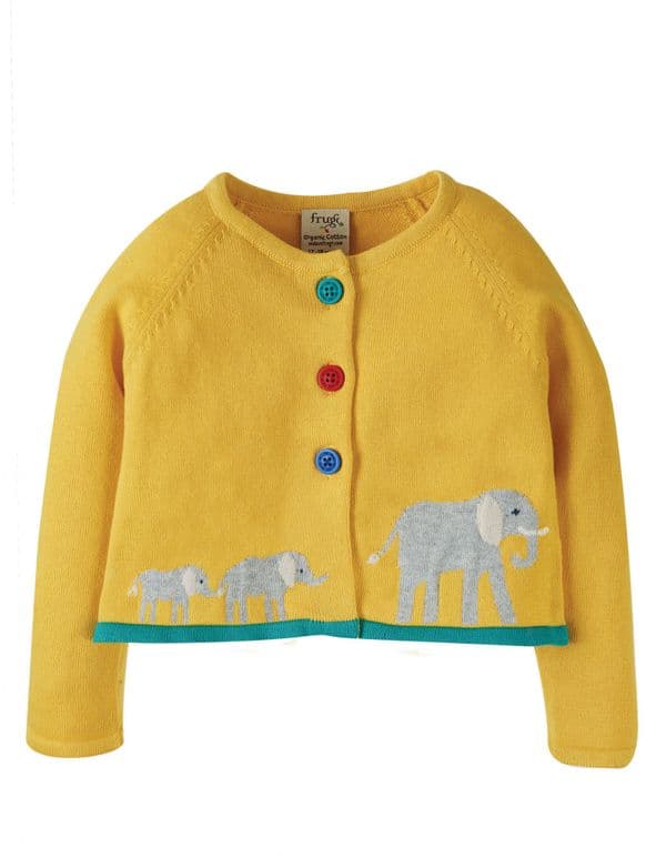 Frugi Elephant Little Annie Cardigan