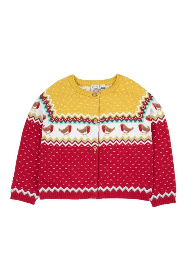 Frugi Festive Fairisle Carol Cardigan