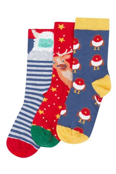 Frugi Festive Rock my Socks 3 pack