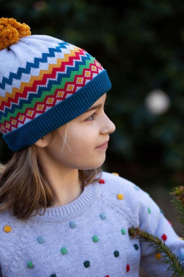 Frugi Grey Fairisle Knitted Set