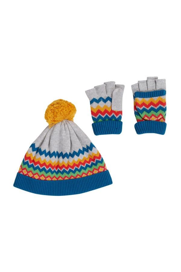Frugi Grey Fairisle Knitted Set