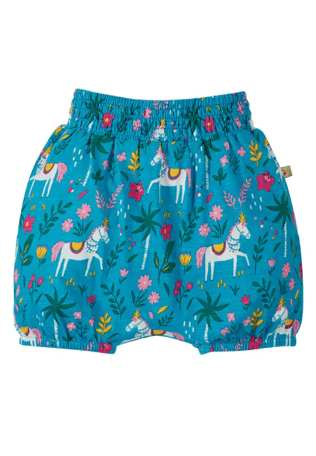 Frugi Indian Horse Steph Smocked Shorts