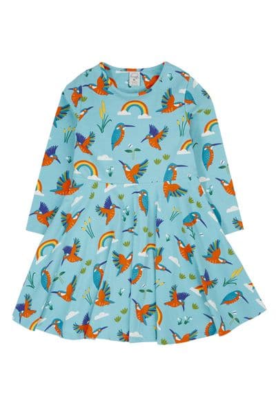 Frugi Kingfisher Skies Sofia Skater Dress