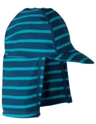 Frugi Little Swim Legionnaires Hat Sea Stripe