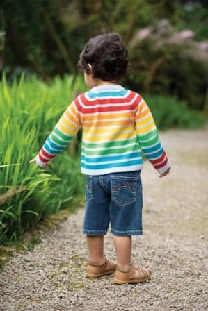 Frugi Multi Rainbow Nico Cardigan