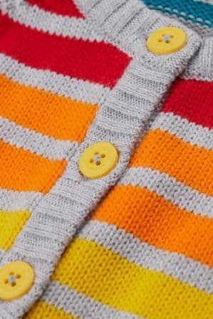 Frugi Multi Rainbow Nico Cardigan
