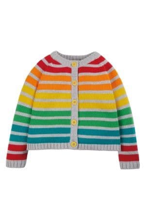 Frugi Multi Rainbow Nico Cardigan