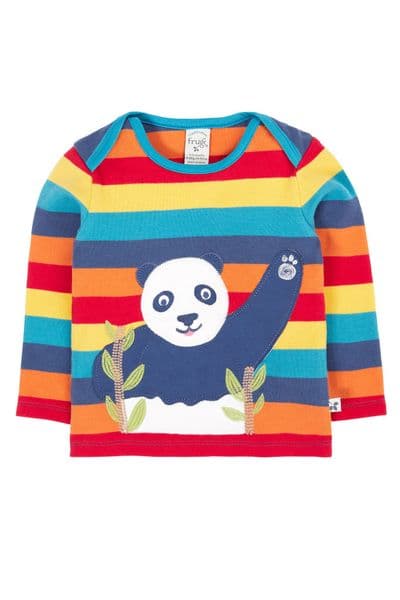 Frugi Panda Bobby Applique Top