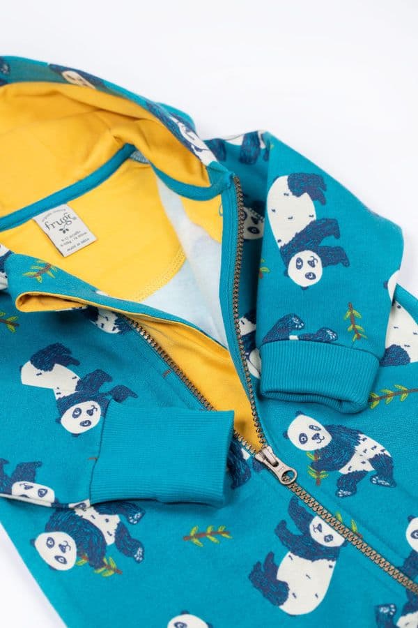 Frugi Panda Pals Snuggle suit