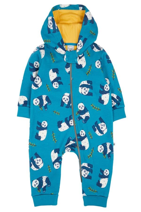 Frugi Panda Pals Snuggle suit