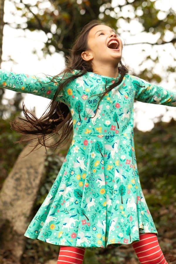 Frugi Peagasus Flight Sofia Skater Dress