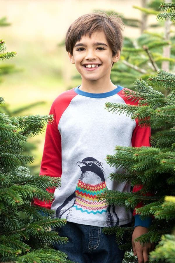 Frugi Penguin Zane Printed Top