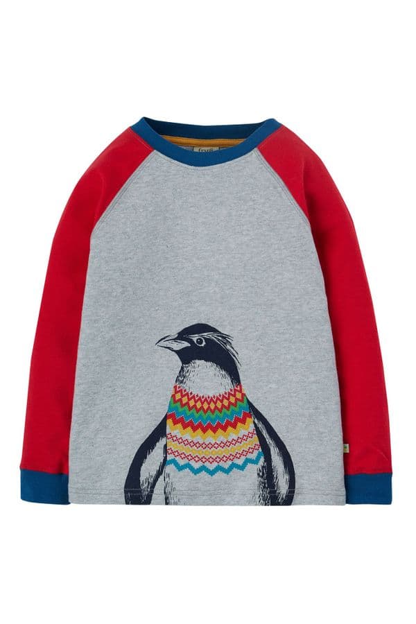 Frugi Penguin Zane Printed Top