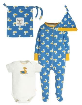 Frugi Puddle Ducks Baby Gift Set
