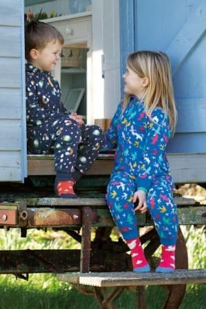 Frugi Rainbow Flight Big Snuggle Suit