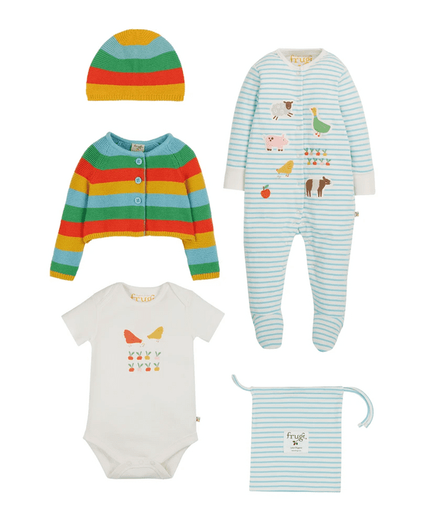 Frugi Rainbow Joyful Baby Gift Set