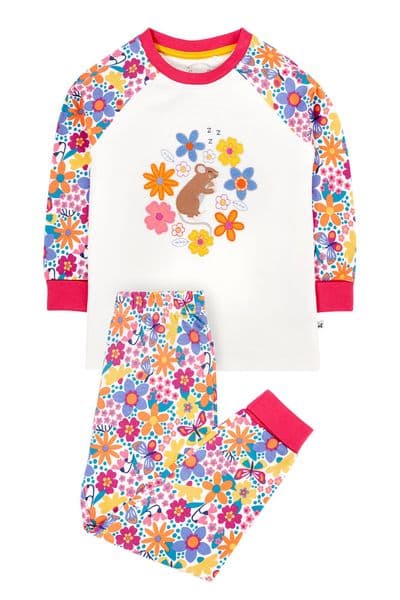 Frugi Retro Floral Mouse Jamie Jim Jams