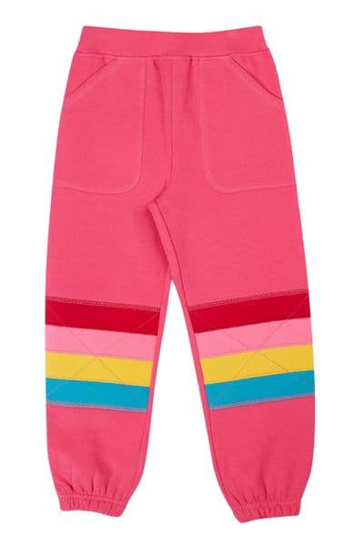 Frugi Rose Rainbow Malpas Applique Joggers