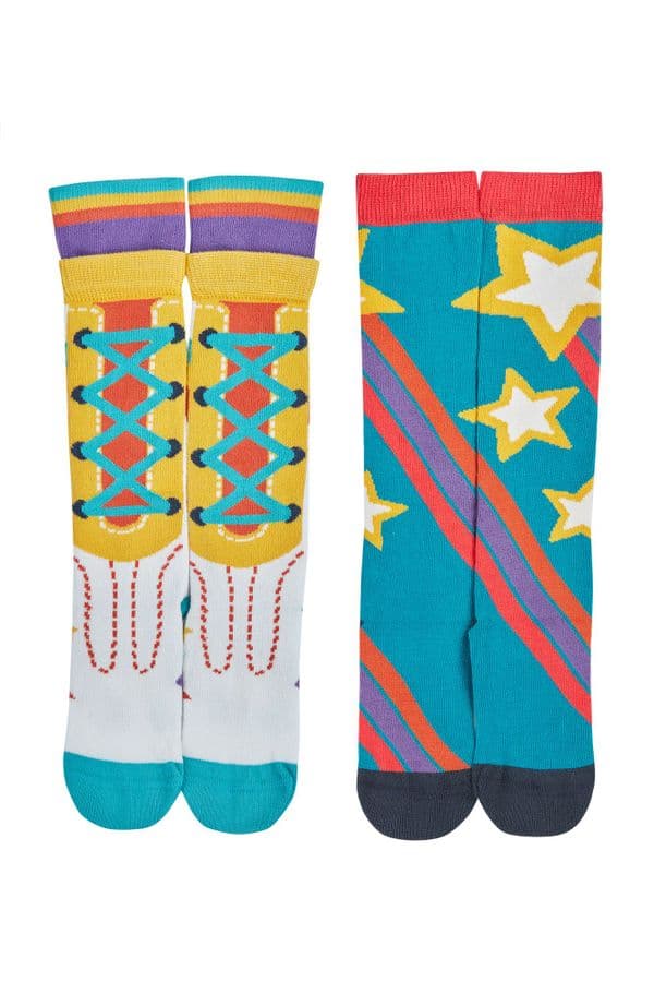 Frugi Shooting Stars Hygge High Knee Socks