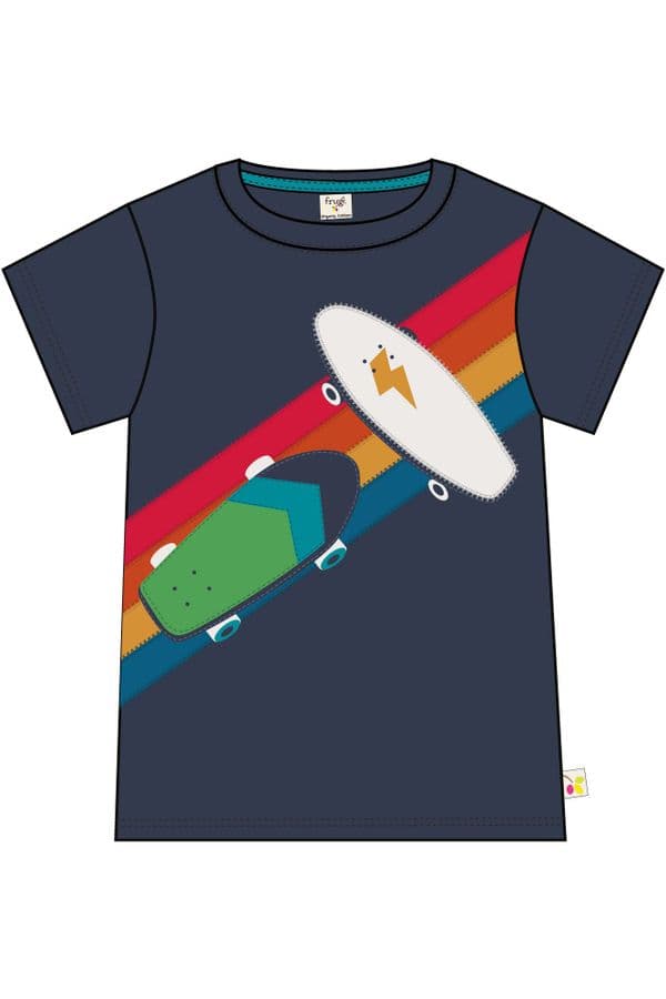 Frugi Skateboards Carsen Applique Top