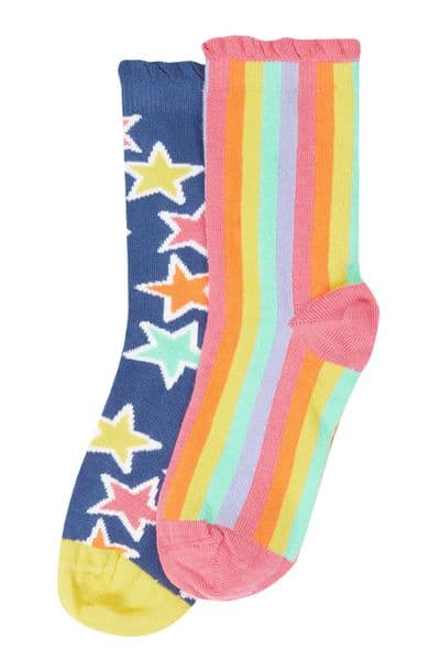 Frugi Star Frill Socks 2 pack