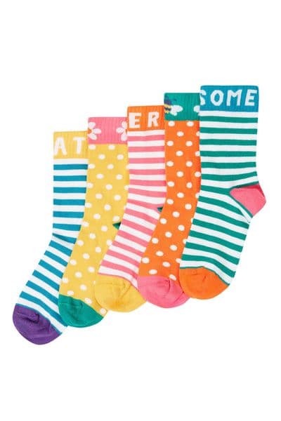 Frugi Sunnie Socks Super Multipack 5 pack