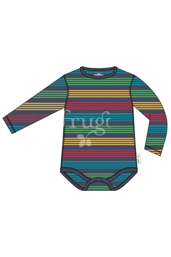 Frugi Tobermory Rainbow Stripe Favourite Body