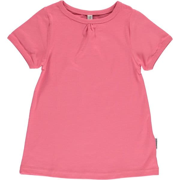 Maxomorra A-Line Short Sleeve Top Rose Pink