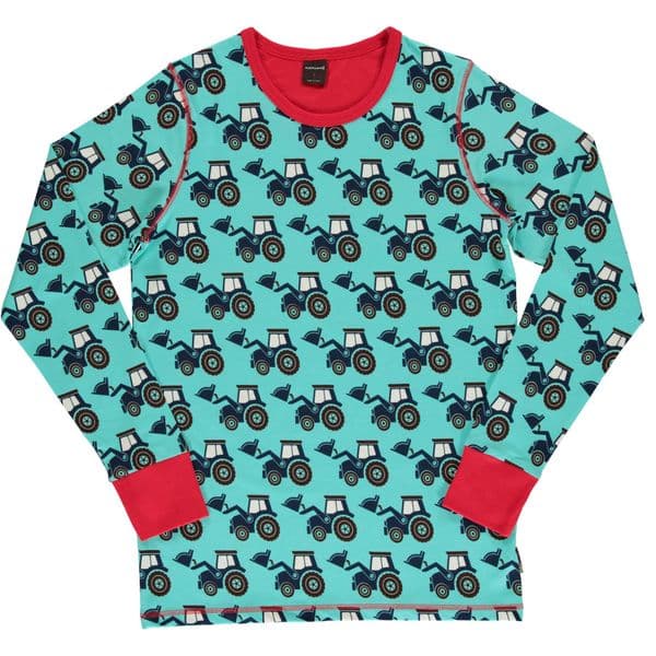 Maxomorra Adult Tractor Long Sleeve Top