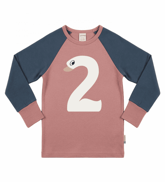 Maxomorra Age 2 Long Sleeve Top Swan