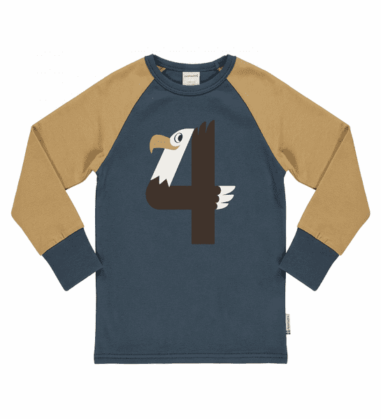 Maxomorra Age 4 Long Sleeve Top Eagle