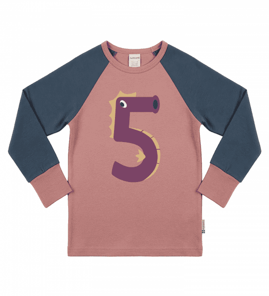 Maxomorra Age 5 Long Sleeve Top Seahorse