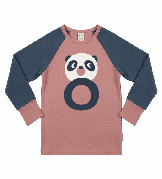 Maxomorra Age 8 Long Sleeve Top Panda