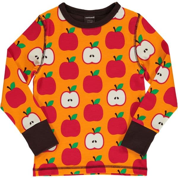 Maxomorra Apple Long Sleeve Top