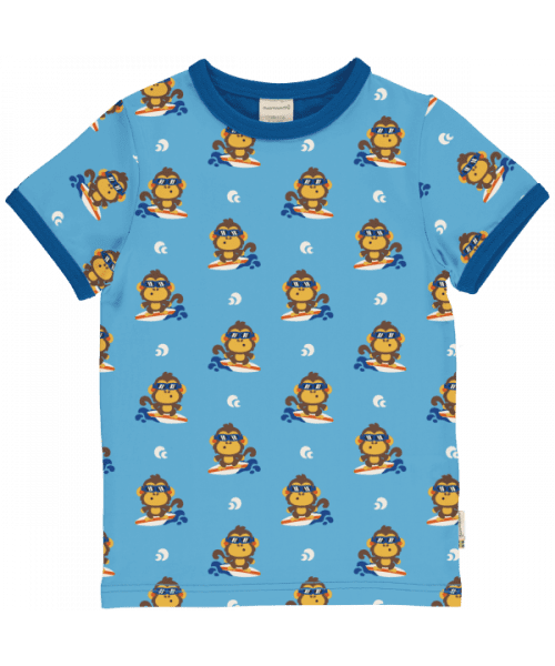 Maxomorra Bali Vibes Monkey Short Sleeve Top