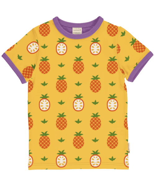 Maxomorra Bali Vibes Pineapple Short Sleeve Top