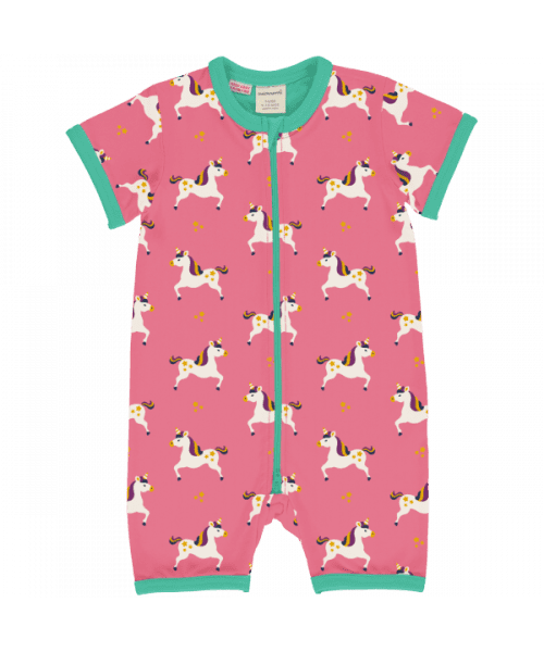 Maxomorra Bali Vibes Unicorn Short Rompersuit