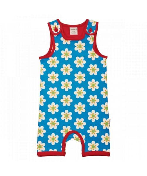 Maxomorra Blue Anemone Short Playsuit